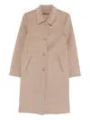 Seventy Button Pocket Coat In Brown