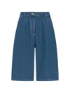 Seventy Button Shorts In Blue