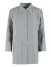 Seventy Camicia Mistolino Fiammato Crincle In Grau