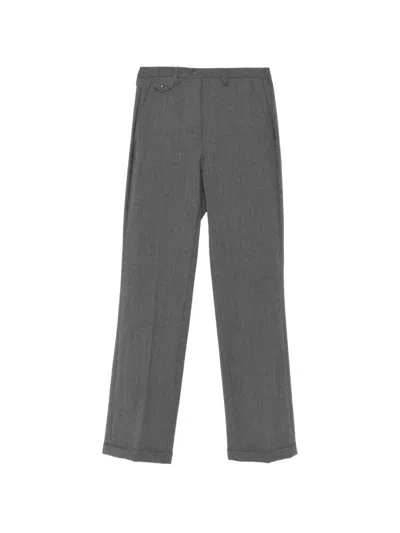 Seventy Gerade Hose Mit Knopfdetail In Gray