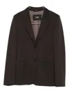 Seventy Buttoned Blazer In Brown