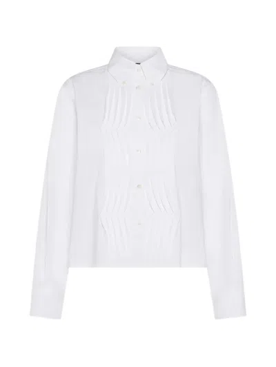 Seventy Buttoned Pleated Shirt In White