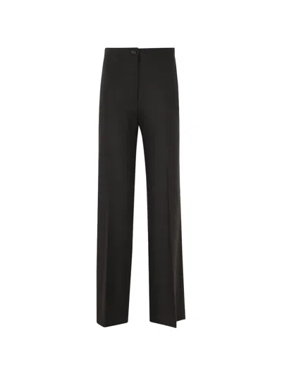 Seventy Moro Straight-leg Wool Formal Pants In Black
