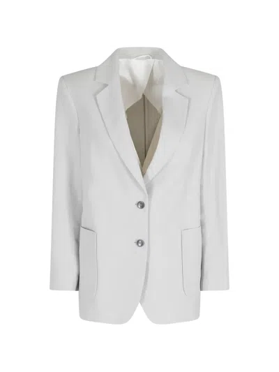 Seventy Button-up Blazer In White