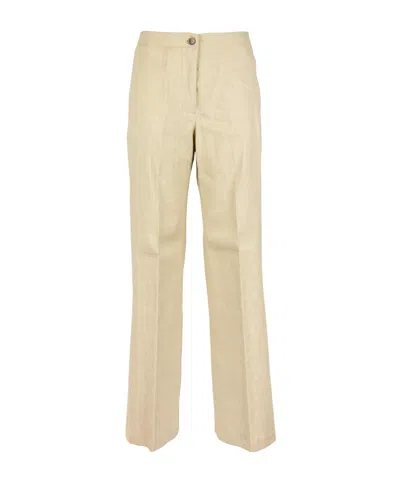 Seventy Button-up Casual Pants In Neutral