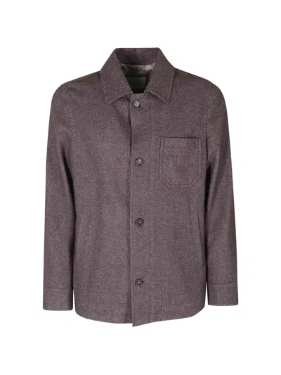 Seventy Button-up Shirt Jacket In Brown