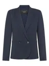 Seventy Cady-texture Blazer In Blue