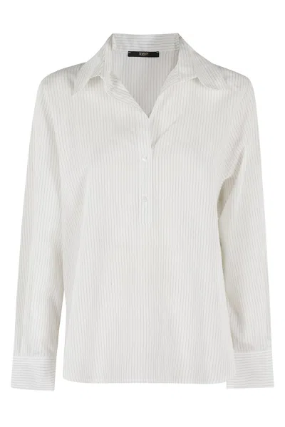 Seventy Camicia Gessatino In Popeline In Panna