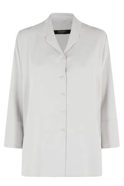 Seventy Long-sleeved Button-down Shirt In Gray