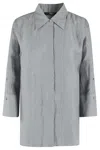 Seventy Camicia Mistolino Fiammato Crincle In Verde