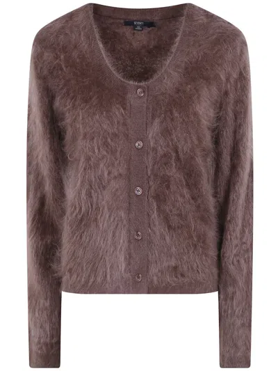 Seventy Cashmere Cardigan In Brown