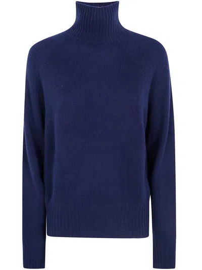 Seventy Cashmere Turtle Neck In Blue