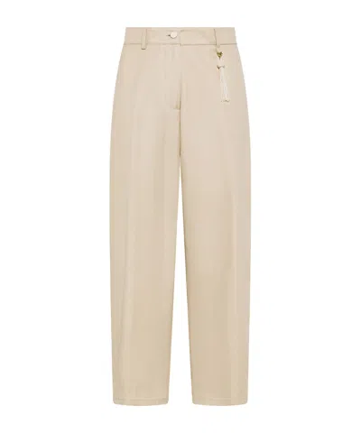 Seventy Casual Pants With Belt Loops In Pink
