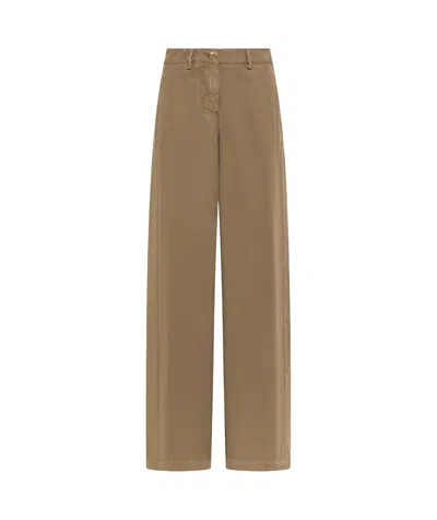 Seventy Casual Trousers With Belt Loops In Brown