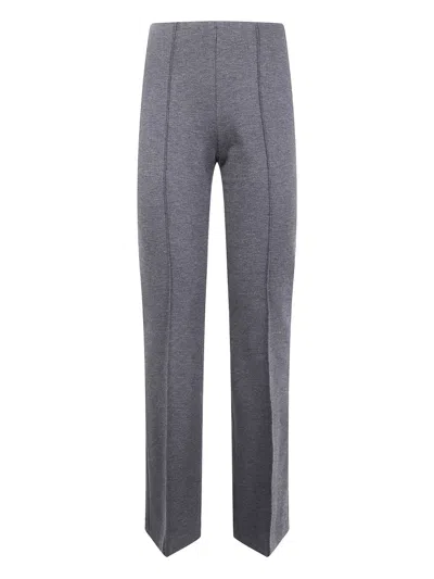 Seventy Centre-seam Cropped Trousers In Gray