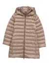 Seventy Hooded Puffer Jacket In Brown