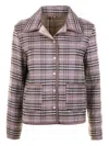 Seventy Checked Patch-pocket Jacket In Pink