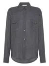 Seventy Chest-pocket Shirt In Gray