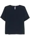 Seventy Navy Blue Blouse With Short Sleeves