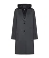 Seventy Double-faced Hooded Coat In Black