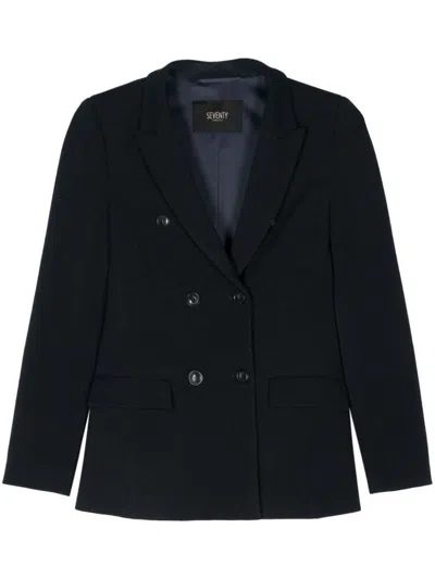 Seventy Double-breasted Blazer In Blue