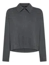 Seventy Collared Top In Gray