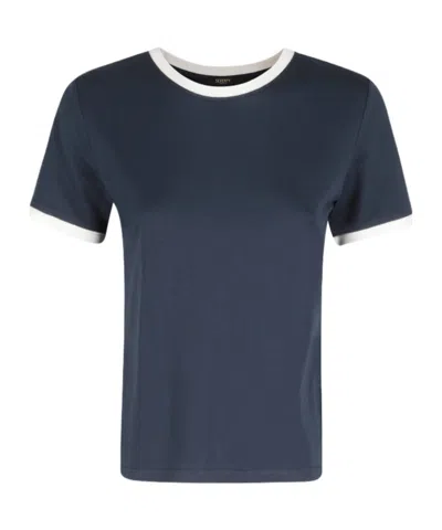 Seventy Ringer-detail T-shirt In Blue