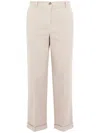 SEVENTY COTTON PANTS WITH CUFFS