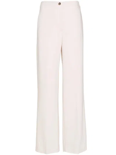 Seventy Cream Clothing Trousers In Pink