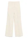Seventy Cream Linen Blended Pinstriped Jacket In White