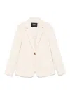 Seventy Crem Cotton Blazer In Beige