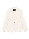 Seventy Crem Cotton Blazer In White