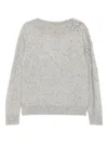 Seventy Crystal-embellished Sweater In Gray