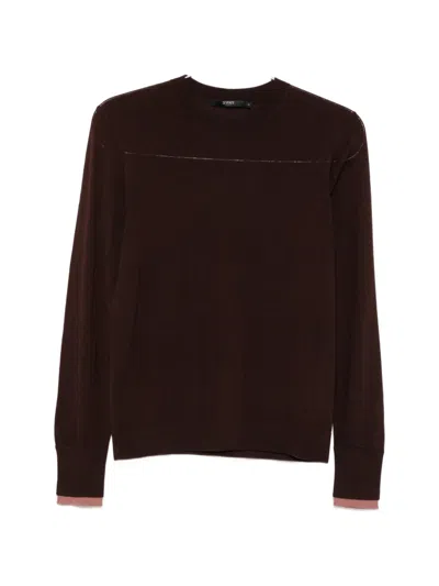 Seventy Crew-neck Wool Sweater In Brown