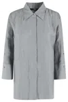 Seventy Camicia Mistolino Fiammato Crincle In Green