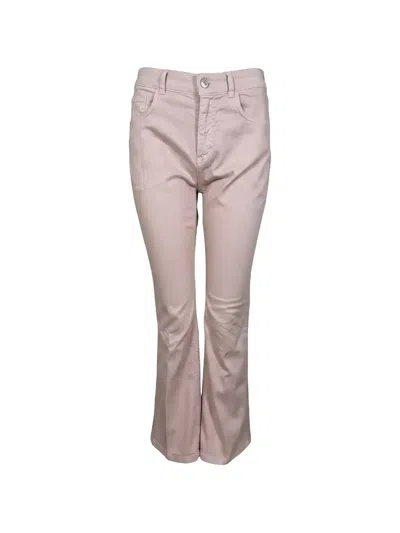 Seventy Cropped Flared Trousers In Neutral