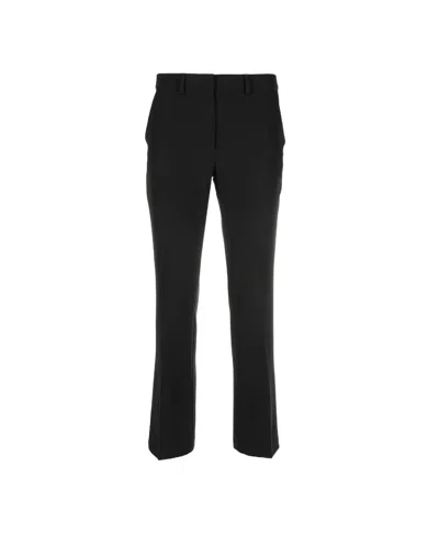 Seventy Cropped Tailored Trousers In Black