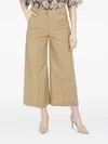 Seventy Cropped Trousers In Neutrals