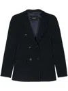 Seventy Double-breasted Blazer In Dark Blue