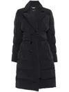 Seventy Double-breasted Belted Coat In Black