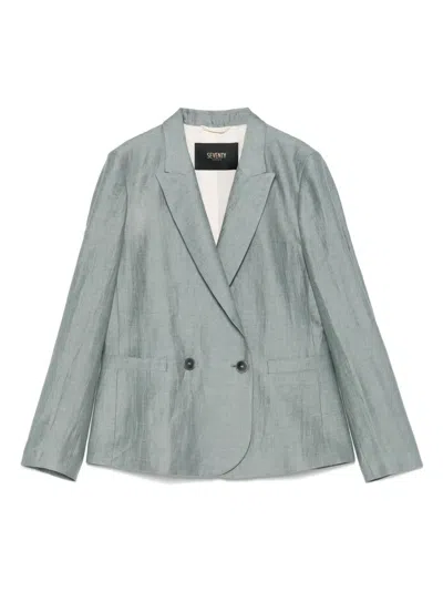 Seventy Double-breasted Blazer In Green