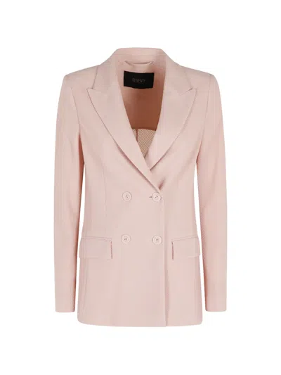 Seventy Double-breasted Blazer In Pink