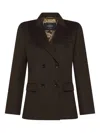 Seventy Double-breasted Jacket In Brown