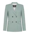 Seventy Double-breasted Jacket In Viscose Linen Crêpe