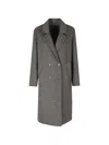 Seventy Double-breasted Notched-lapels Coat In Gray