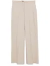 Seventy Dove Grey Stretch Trousers In White