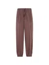 Seventy Drawstring Casual Pants In Brown
