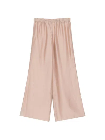 Seventy Pantalone A Zampa Larga Cipria  In Pink