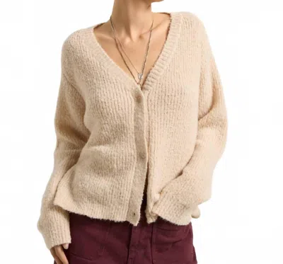 Seventy Eight And Sunny Essie Knit Cardigan In Beige In Neutral