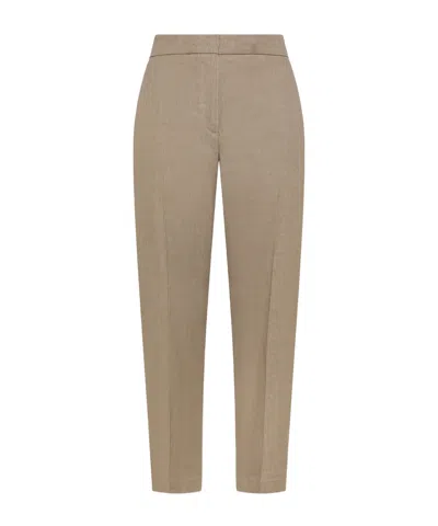 Seventy Elastic Waist Casual Pants In Brown